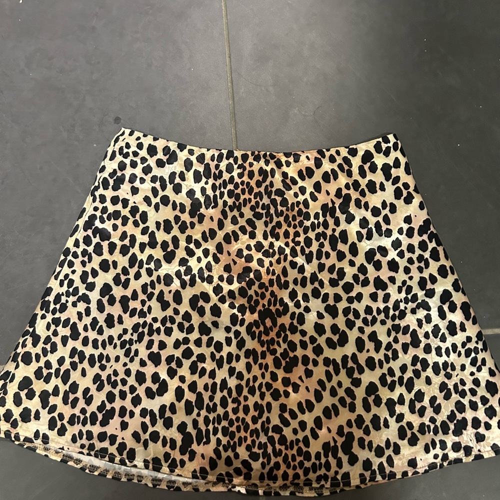 Princess Polly Leopard Print A-Line Skirt